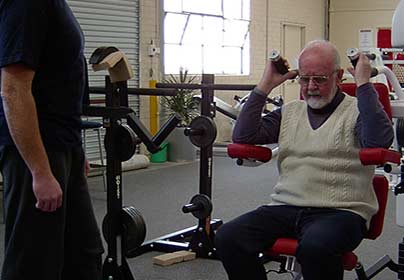 Len before and after training at Victors Gym